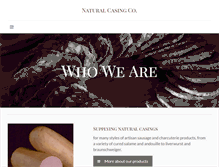 Tablet Screenshot of naturalcasingco.com